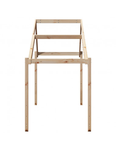 Tetto per Letto Bambini 213x95,5x144,5cm Legno Massello di Pino