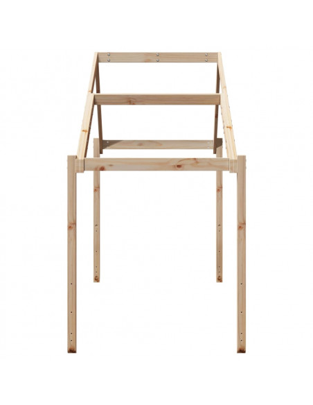 Tetto per Letto Bambini 213x95,5x144,5cm Legno Massello di Pino
