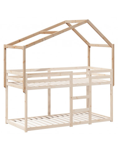 Tetto per Letto Bambini 203x80,5x142 cm Legno Massello di Pino