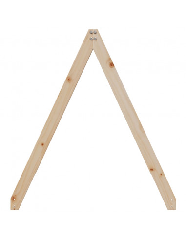 Tetto per Letto Bambini 199x80,5x88 cm Legno Massello di Pino