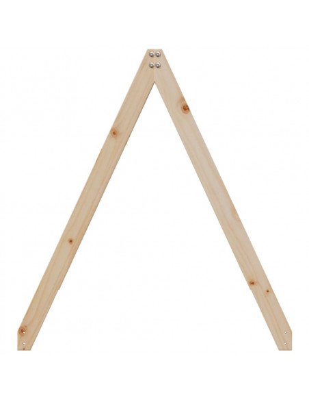 Tetto per Letto Bambini 199x80,5x88 cm Legno Massello di Pino