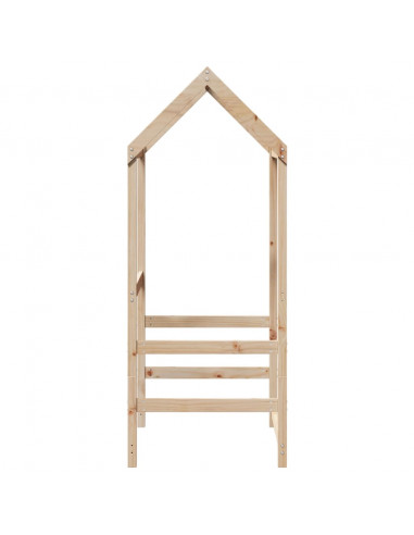 Tetto per Letto Bambini 108x70x176,5 cm Legno Massello di Pino