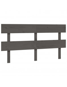 Testiera per Letto Bianca 154x3x81 cm Legno Massello di Pino 2