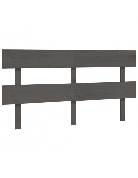 Testiera per Letto Bianca 154x3x81 cm Legno Massello di Pino