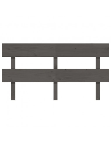 Testiera per Letto Bianca 154x3x81 cm Legno Massello di Pino