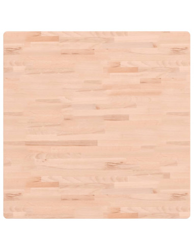 Piano per Tavolo 90x90x1,5 cm Quadrato Legno Massello di Faggio