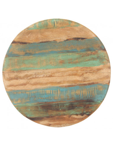 Tavolo da Pranzo 80 cm in Legno Massello di Recupero