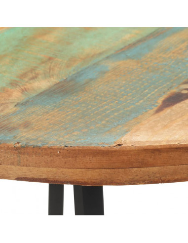 Tavolo da Pranzo 80 cm in Legno Massello di Recupero