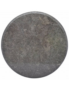 Piano per Tavolo Nero Ø60x2,5 cm in Marmo 2