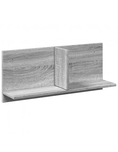 Mobile a Parete 70x16,5x30cm Grigio Sonoma in Legno Multistrato