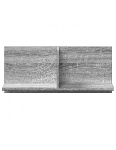 Mobile a Parete 70x16,5x30cm Grigio Sonoma in Legno Multistrato