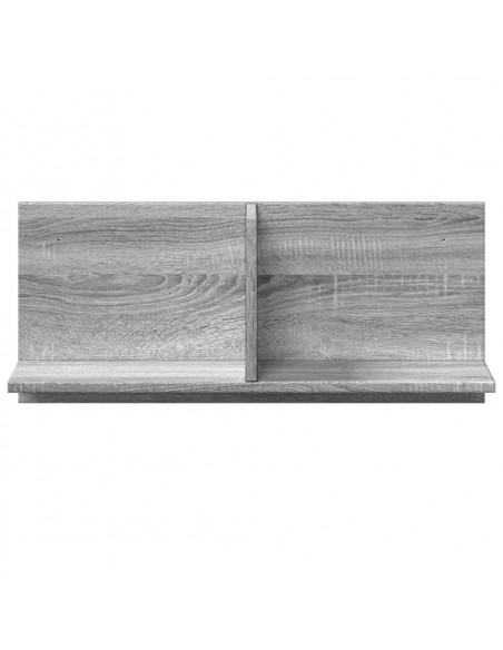 Mobile a Parete 70x16,5x30cm Grigio Sonoma in Legno Multistrato