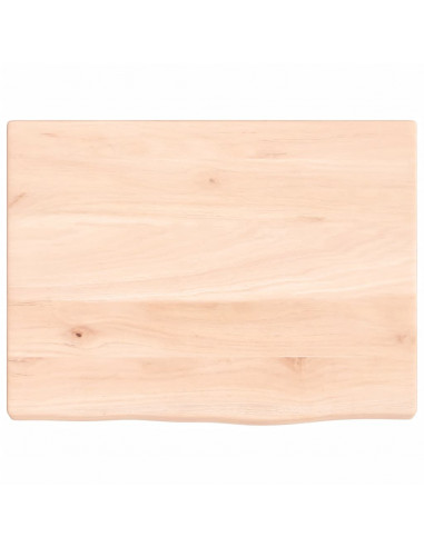 Ripiano a Parete 40x30x2 cm Legno Massello Rovere Non Trattato