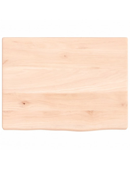 Ripiano a Parete 40x30x2 cm Legno Massello Rovere Non Trattato