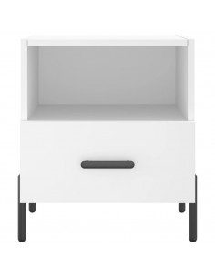 Comodini 2 pz Bianchi 40x35x47,5 cm in Legno Multistrato 2