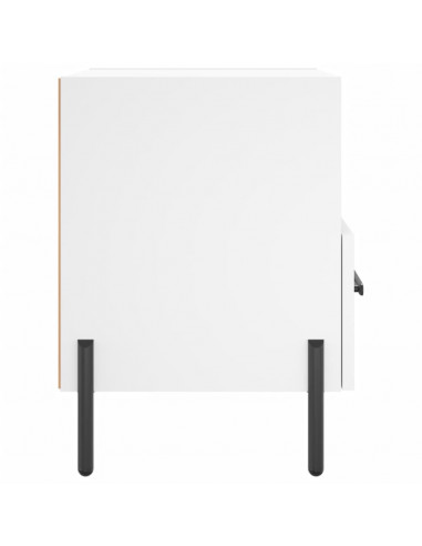 Comodini 2 pz Bianchi 40x35x47,5 cm in Legno Multistrato