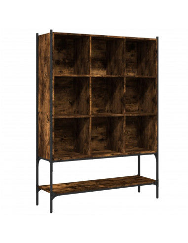 Libreria Rovere Fumo 102x30x141,5 cm in Legno Multistrato