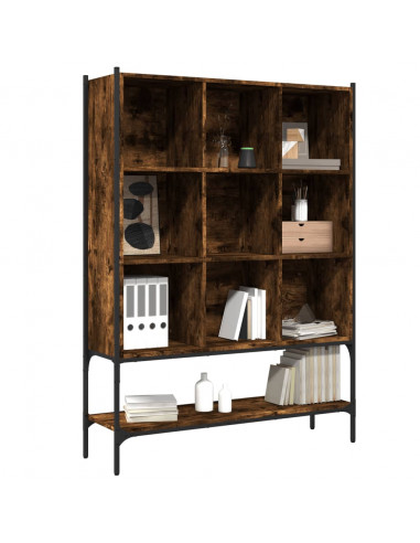 Libreria Rovere Fumo 102x30x141,5 cm in Legno Multistrato