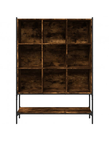 Libreria Rovere Fumo 102x30x141,5 cm in Legno Multistrato