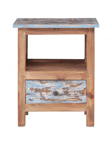 Comodino 41x30x50 cm in Legno Massello di Recupero