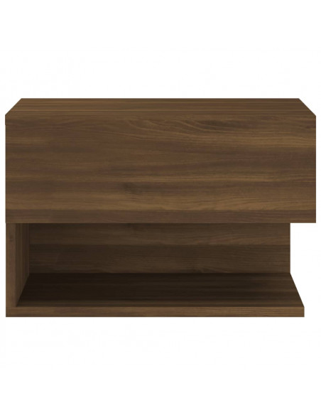 Comodino a Muro Rovere Marrone