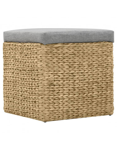 Set Pouf 2 pz in Giunco Grigio