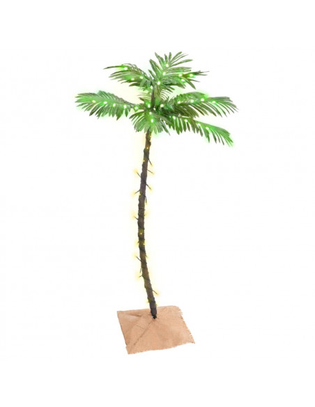 Palma con LED Bianco Caldo 72 LED 120 cm