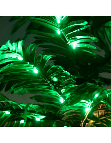 Palma con LED Bianco Caldo 72 LED 120 cm