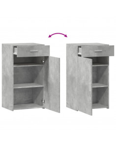 Credenza Grigio Cemento 50x42,5x93 cm in Legno Multistrato 2