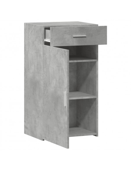 Credenza Grigio Cemento 50x42,5x93 cm in Legno Multistrato