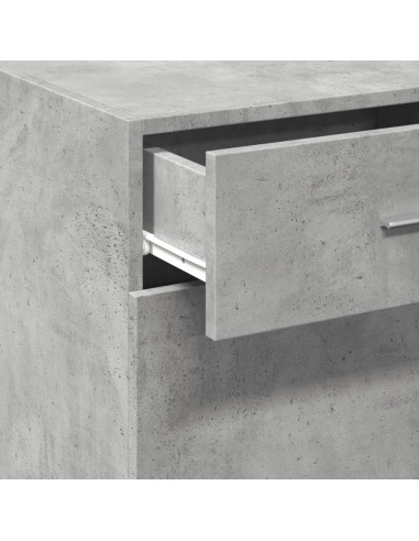 Credenza Grigio Cemento 50x42,5x93 cm in Legno Multistrato