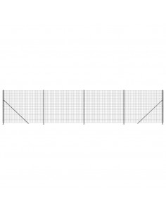Recinzione Metallica con Flangia Antracite 1,4x10 m 2