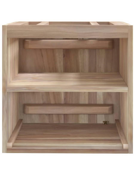 Mobile da Bagno a Parete 41x38x40 cm in Legno Massello di Teak