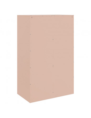 Credenza Rosa 67x39x107 cm in Acciaio