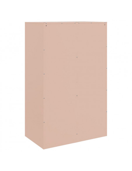 Credenza Rosa 67x39x107 cm in Acciaio