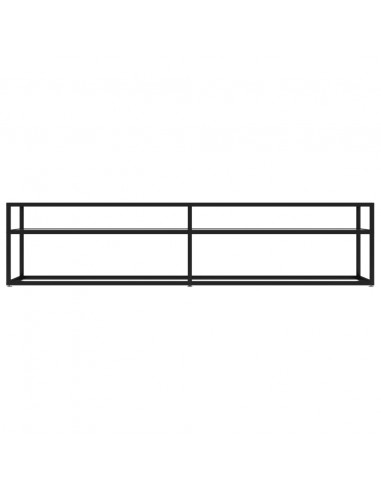 Mobile Porta TV Trasparente 180x40x40,5 cm in Vetro Temperato