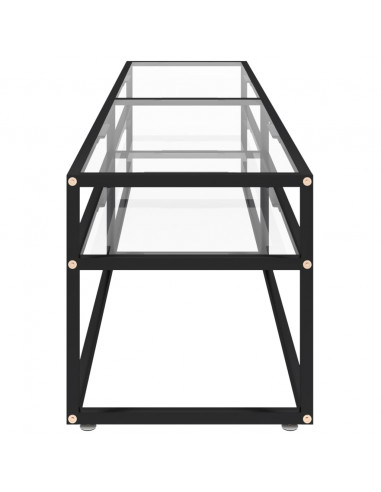 Mobile Porta TV Trasparente 180x40x40,5 cm in Vetro Temperato