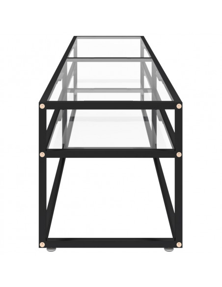 Mobile Porta TV Trasparente 180x40x40,5 cm in Vetro Temperato