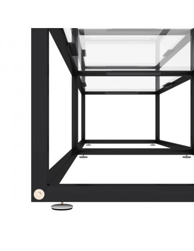 Mobile Porta TV Trasparente 180x40x40,5 cm in Vetro Temperato