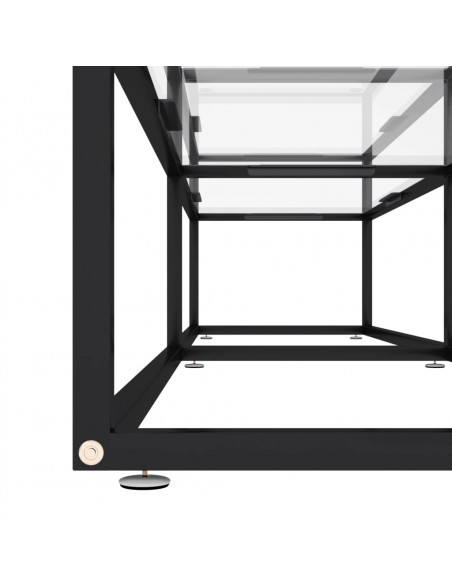 Mobile Porta TV Trasparente 180x40x40,5 cm in Vetro Temperato