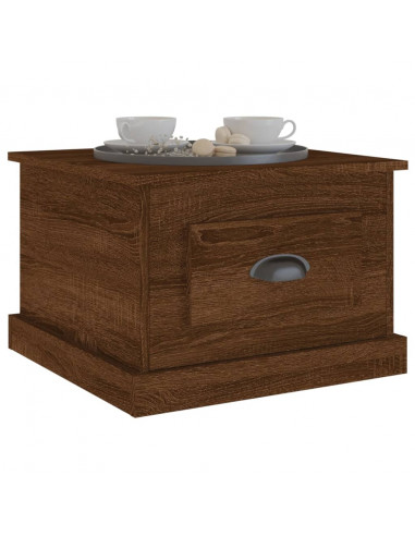 Tavolino da Salotto Rovere Marrone 50x50x35 cm in Multistrato
