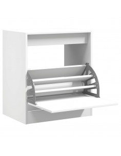 Scarpiera Bianca 60x42x69 cm in Legno Multistrato 2