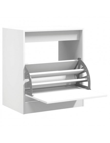 Scarpiera Bianca 60x42x69 cm in Legno Multistrato