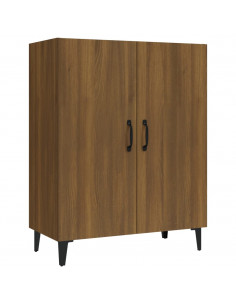 Credenza Rovere Marrone 70x34x90 cm in Legno Multistrato 2