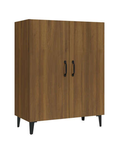 Credenza Rovere Marrone 70x34x90 cm in Legno Multistrato