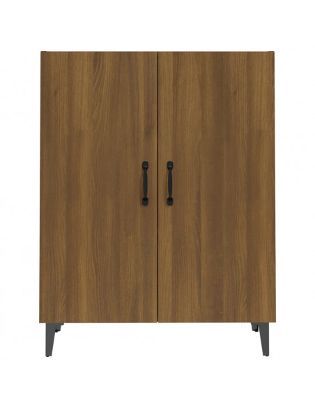 Credenza Rovere Marrone 70x34x90 cm in Legno Multistrato