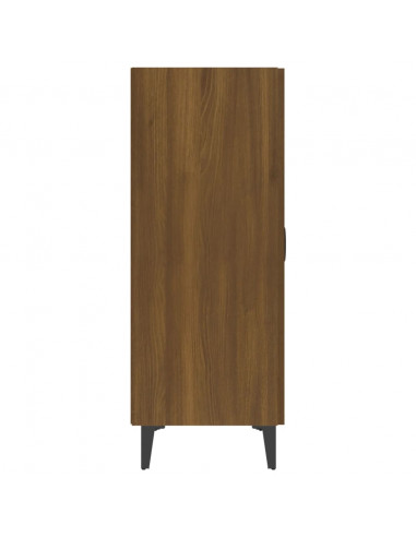 Credenza Rovere Marrone 70x34x90 cm in Legno Multistrato