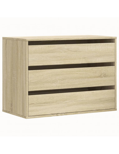 Cassettiera Angolare Rovere Sonoma 80x41x58cm Legno Multistrato