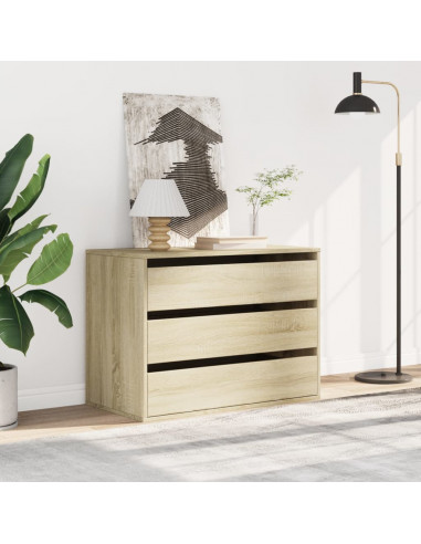 Cassettiera Angolare Rovere Sonoma 80x41x58cm Legno Multistrato