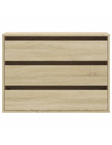 Cassettiera Angolare Rovere Sonoma 80x41x58cm Legno Multistrato